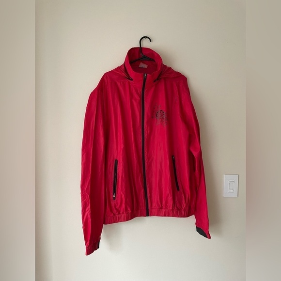 S.S Badger Red Windbreaker Size XL - Picture 1 of 8
